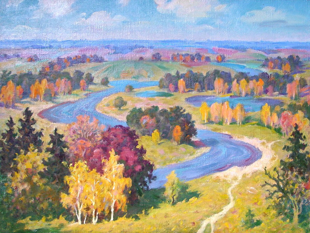 «Український пейзаж». 2002. Полотно, олія